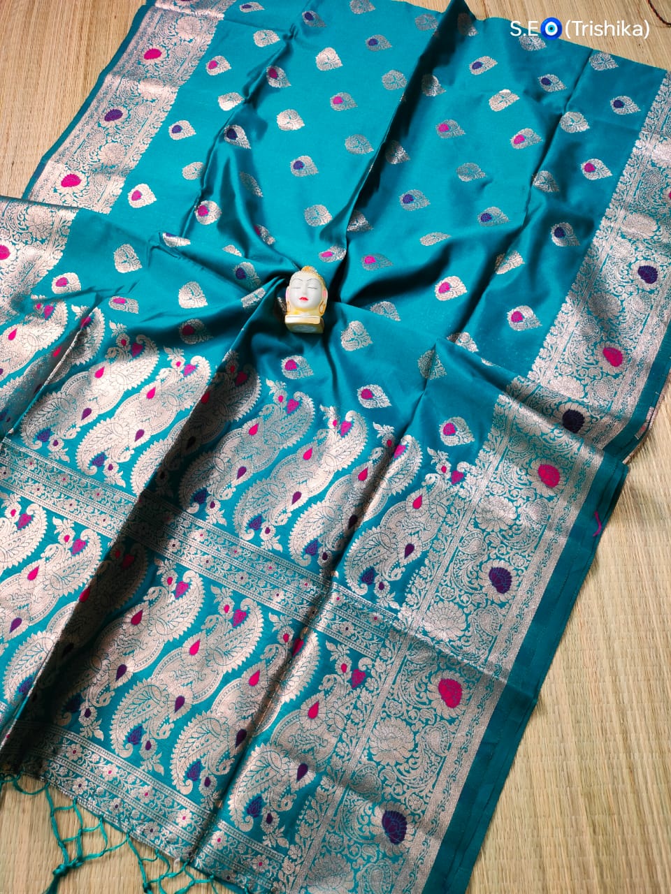 Soft Banarasi Silk Mina Buta Work Saree