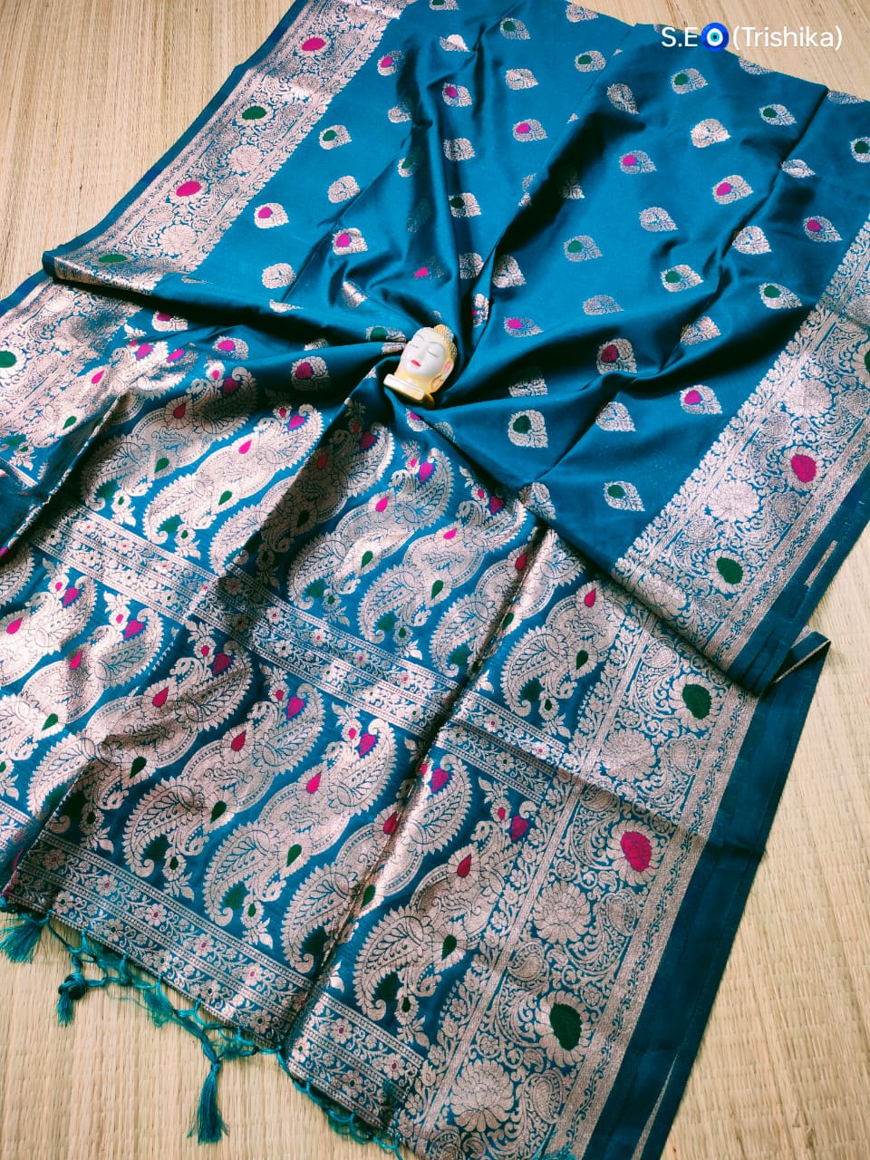 Soft Banarasi Silk Mina Buta Work Saree