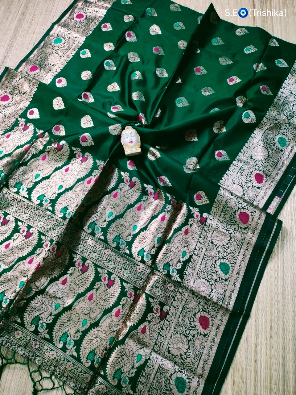 Soft Banarasi Silk Mina Buta Work Saree