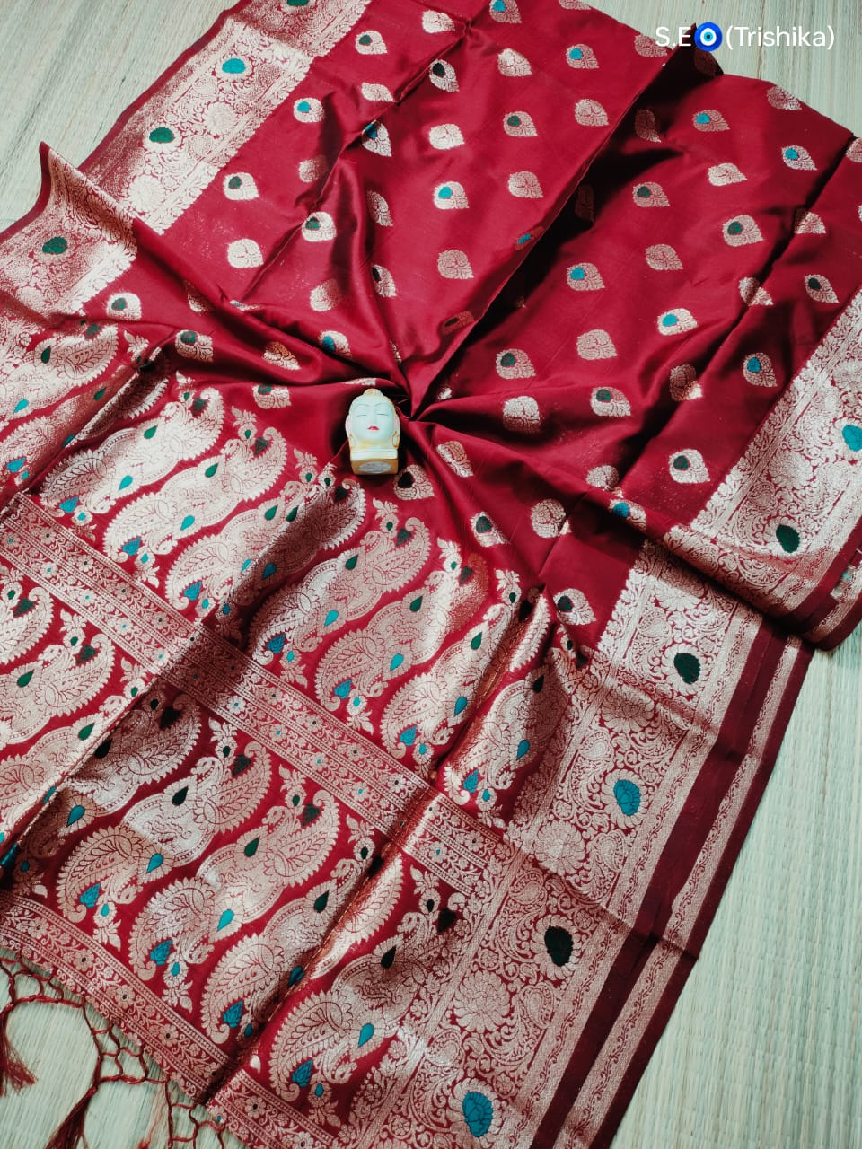 Soft Banarasi Silk Mina Buta Work Saree