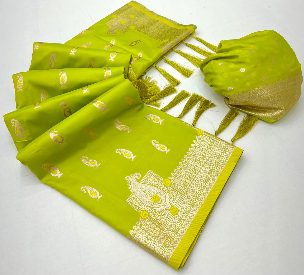 Super Soft Pure Doulton Mashru Kathan Silk Saree with Blouse Piece